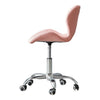 Cushioned Computer Desk Office Chair Chrome Legs Lift Swivel Adjustable Height