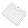 480mm Counter Top Basin Rectangle Cloakroom Bathroom Sink White Ceramic Basin