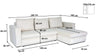 Corner Sofa Bed Storage Corduroy Universal Side (Left/Right) ODIN FAST DELIVERY