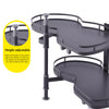 Pull out Blind Corner Basket Twin Shelves Holder Rack Soft Close Kitchen Cabinet