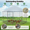 Hexagonal Metal Chicken Coop Chicken Run House Spire-shaped Walk-in Poultry Cage