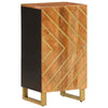 Camerina Side Cabinet Brown and Black 40x33.5x75 Solid Wood Z9M2