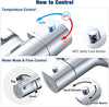Solepearl Thermostatic Bath Shower Mixer Bar, 38? Thermostatic Bathtub Shower