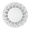 3D Large Accent Mirror Fireplace Decorative Mirror with Beveled Glass Frame Edge