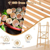 4-Tier Ladder Shelf Bamboo Bookshelf Bookcase Storage Organizer Plant Stand
