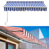 Awning 2/2.5/3.5/4M Canopy For Patio Garden Sun Shade Manual Retractable Shelter