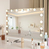 LED Hollywood Makeup Vanity Mirror Large Light Mirror with Dimmable LED Bulbs