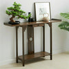 Large Wooden Hallway Console Table Entry Side Display Desk Industrial Wood Table