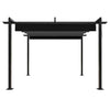 Garden Gazebo with Retractable Roof 3x3 m Anthracite