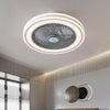 LED Ceiling Fan with 3 LED Light Adjustable Wind Speed Smart Control Low Profile