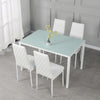 Set of 4/6 Diamond Dining Chairs Metal Legs High Back Seat Dining Room Furniture