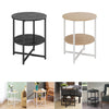 2/3 Tiers Round Bedroom Bedside Cabinet Furniture Storage Nightstand Side Table