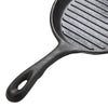 Cast Iron Griddle Frying Pan Grill Non-stick Skillet Cooking Fry Steak with Tray