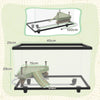 PawHut Turtle Tank Glass Turtle Aquarium w/ Easy Drainage