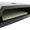 Modern Indoor Outdoor Portable Pizza Oven Black/Stainless Steel BBQ Stone Base