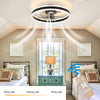 20" LED Ceiling Fan Light Dimmable Chandelier Lamp Ceiling Fan w/ Remote Control