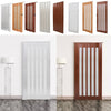 Bi Folding Door Wood Effect PVC Panel Magnetic Sliding Accordion Concertina Door