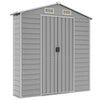 LAPOOH Garden Shed Grey 191x640x198 Galvanised Steel,Garden Storage Shed, N8S1