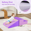 Toddler Soft Play Set Crawling and Climbing Soft Foam Structure-Purple