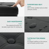 Ottoman Storage Box Folding Footstool Pouffe Seat Stool Chair Foot Bench Leather