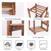 Wood Plant Stand 8 Pot Ladder Plant Holder Display Shelf Garden Balcony