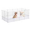 24 Panels Pet Dog Cat Play Pen Puppy Rabbit Playpen Detachable Cage Fence Kennel