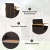 3-Piece Patio Rattan Furniture Set Garden Table and Chairs W/ Cushion