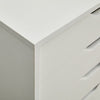 Office Cabinet Mobile Cabinet 5 Drawers with Wheels White