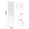Full Length Over Door Mirror Door Hung Mirror Dormitory Wardrobe Bedroom Mirror