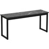 Dining Table and Chairs Set Wood Marble Effects Table Dining Set 2 Bench Seats