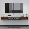 Modern 140CM Floating TV Stand, Wall Mounted Cabinet Storage & Cable Management