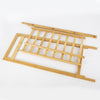 Wooden Open Wardrobe Garment Rack Clothing Hanging Shoe Rack Shelf With Pulley