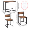 Dining Table for 2 Chairs Kitchen Furniture Set Space Saving Breakfast Table UK
