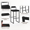 2/4/6x Counter Height Bar stools with Backrest Breakfast Cafe Kitchen Barstools