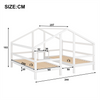 Twin Bed Double 3ft Single Bed Kids Sleeper Solid Pine Wood Slatted Bed Frame
