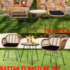 Wicker Bistro Sets Outdoor Garden Furniture Table Rattan Chairs Seat Patio UK