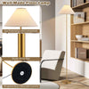 Gold Pole Lamp Living Room Elegant Floor Lamp w/Foot-Operated Switch