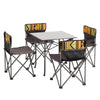 Folding Camping Table +4 Chairs Picnic Fishing Portable BBQ Patio Outdoor Garden