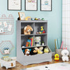 Toy Storage Organizer Childrens Multi-Functional Bookcase Toy Storage Bin-Grey
