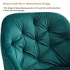 Set of 2 Green Swivel Dining Chair Velvet Rotatable Padded Seat Dining Room New