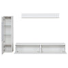 TV Entertainment Wall Unit Storage Unit Living Room Furniture with LED Lighting
