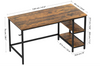 Oak & Tea Home Office Desk, Computer Desk with Storage, 120x60cm 46-1-531