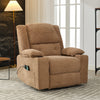 Electric Recliner Chair Cinema Sofa Armchair with Massage & Heat Function Brown