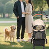 3 in 1 Dog Stroller Pet Puppy Pram Pushchair Travel Cart Buggy Carrier 4 Wheels