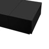 Coffee Table with Drawers Push-Pull Storage High Gloss Black for Living Room