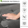 Modern Vesgantti 2 3 Seater Sofa 176cm with 2 Bolster Pillows & Wooden Legs New