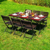 Folding Camping 2/4/6Seater Outdoor Garden Patio Portable Table Chairs Furniture