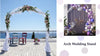 Metal Wedding Garden Arch Backdrop Stand Flower Plant Climbing Trellis