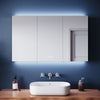 Large Bathroom Mirror Cabinet 1000x600 with LED Demister Shaver Socket 3 Colors