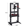 6T Hydraulic Workshop Press 6 Tons Floor H-Frame with Pump and 2 Pressure Plates